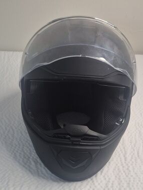 SMK/DAYTONA FULL FACE ROAD RACE MOTORCYCLE HELMET-VIVID BLACK